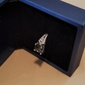 Sophisticated Silver Ring with Blue Gemstone